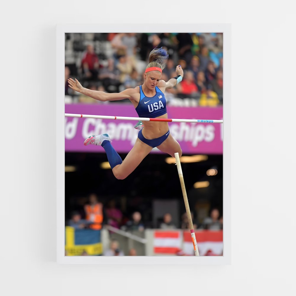 Poster Saut Vers Les Étoiles – affiche Athlétisme (vue 3)